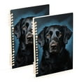 thumbnail image 1 of Dog Black Ring Binder Notebook Journey Note Diary College Ruled Spiral Notebook Study Loose Leaf Paper A5 60 Pages, 1 of 8