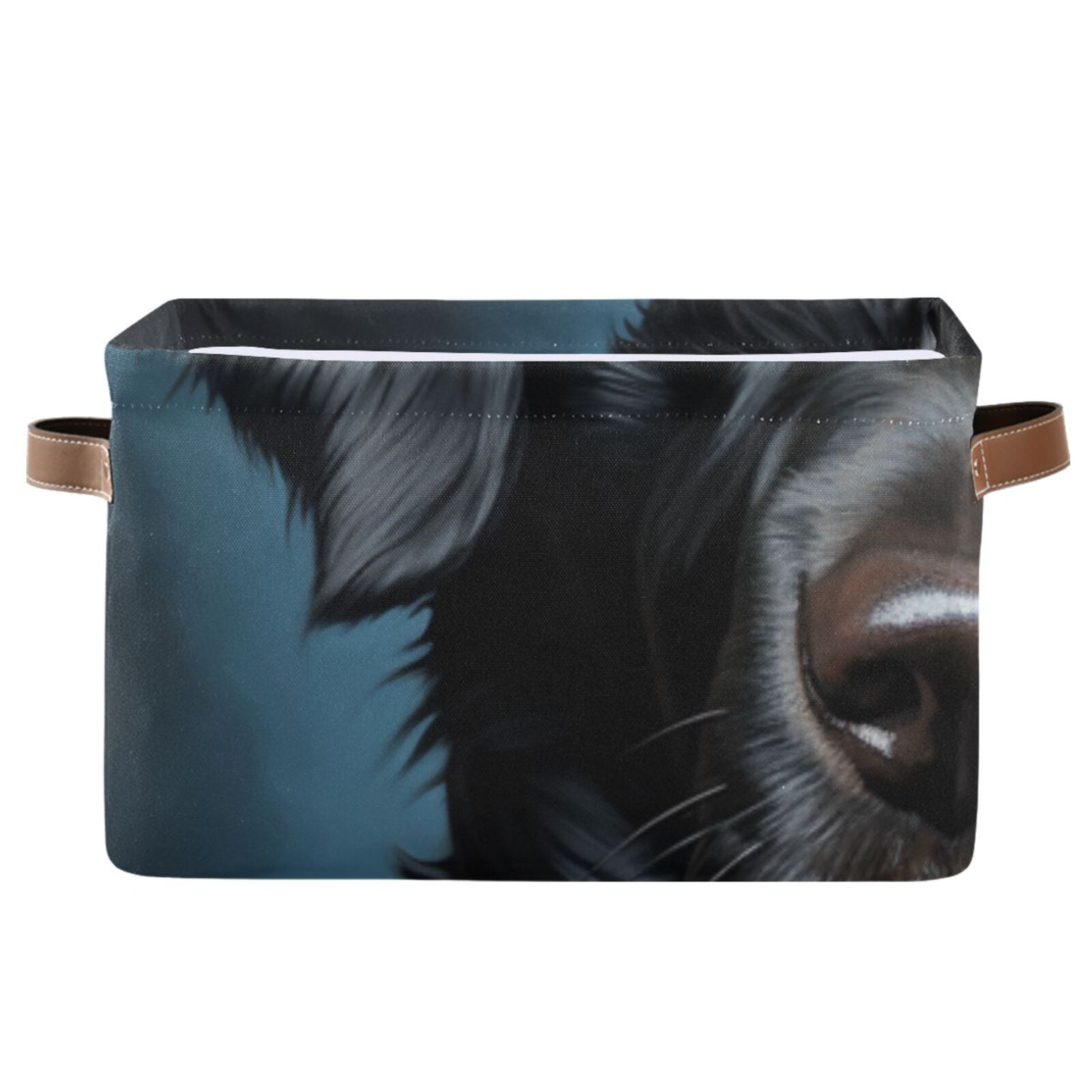 Dog Black Storage Bins Baskets With Handles Storage Box Clothes Organizer Organization Toys