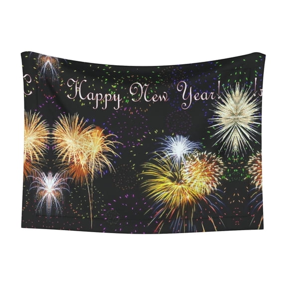 Dog Blanket Firework Happy New Year Soft Dog Blankets for Small Medium Dogs Pet Cat Puppy Blanket Mat Cover