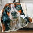 thumbnail image 1 of Dog Blanket Modern Oil Painting Pet Fleece Throw Blanket Dog Print Sherpa Blanket for Kids Girls Boys (Throw 50"x60"), 1 of 6