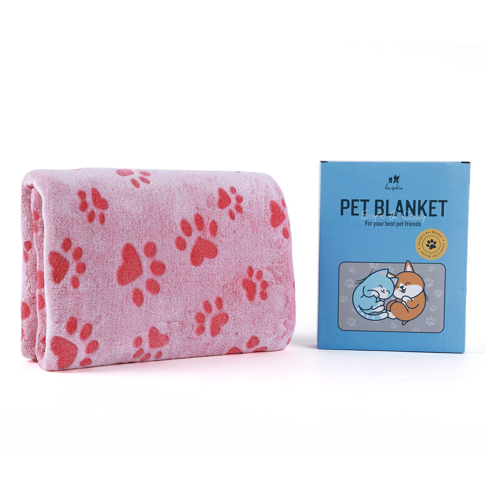 Dog Blanket for Small Medium Dogs Fleece Puppy Blanket Washable Dog