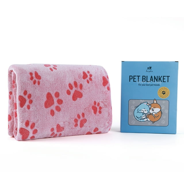 Dog Blanket for Small Medium Dogs Fleece Puppy Blanket Washable Dog