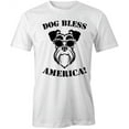 thumbnail image 1 of Dog Bless America! T-Shirt | Cute Pets White Tee Gift, 1 of 5