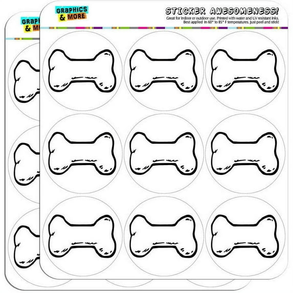 Dog Bone 18 2" Planner Calendar Scrapbooking Crafting Stickers