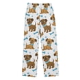 thumbnail image 1 of Dog Bone Footprint Pattern Pajama Pants Soft Lightweight Lounge Pants Bottoms Sleep Pants Warm Comfy, 1 of 9
