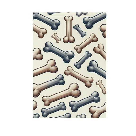 Dog Bone Garden Flag 12X18 Double Sided Yard Flags for Outside Outdoor All Seasonal Decoration