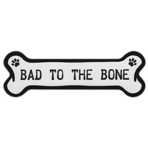 Dog Bone Shaped Car Magnets: Bad To The Bone