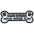 thumbnail image 1 of Dog Bone Shaped Magnets: Golden Retrievers Have More Fun! | Cars, Trucks, 1 of 1