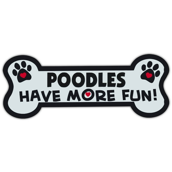 Dog Bone Shaped Magnets: Poodles Have More Fun! | Cars, Trucks, Mailboxes