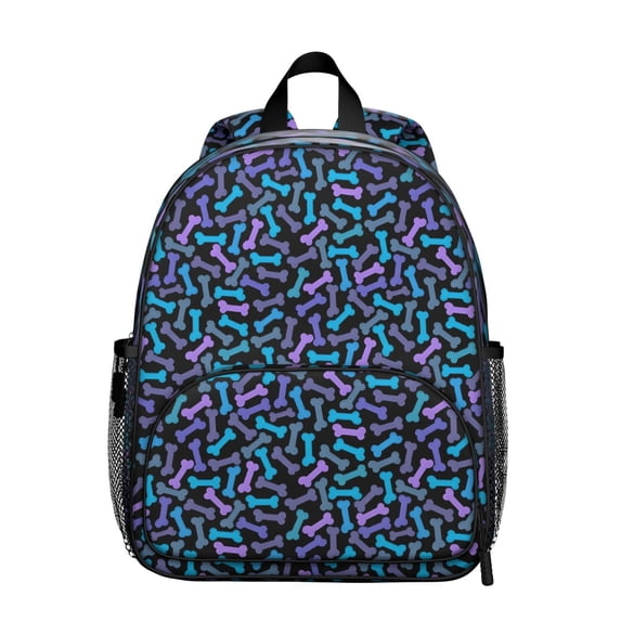 Dog Bones Backpack Backpack for School,Cute School Bag,Schoolbag with Adjustable Shoulder Straps & Padded Back,13.8"x11.4"x6"