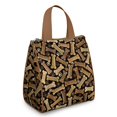 thumbnail image 1 of Dog Bones and Dog Footprints Insulated Lunch Bag for Women & Adults,Large Portable Soft Cooler Lunch Bag,Thermal Food Storage Tote with Pearl Cotton,8.66L,8.75x5.75x9.5 Inch, 1 of 6
