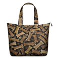 thumbnail image 1 of Dog Bones and Dog Footprints Travel Tote Bags for Women Carry On,Large Weekender Bags for Women Travel,Multi Functional Duffle Bag for Work,Shopping,Sports, 1 of 5