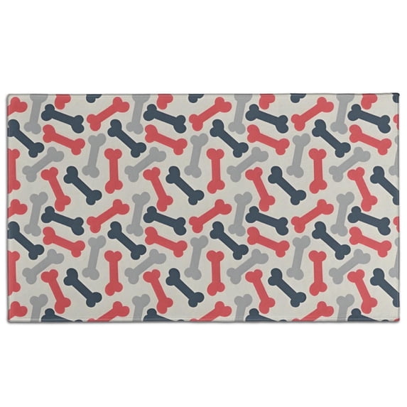 Dog Bones Door Rugs,Washable Non Slip Door Mats Indoor,Decorative Door Mats,Entry Mat Indoor for Entrance,Bedroom,Kitchen,Bathroom,17"x30"