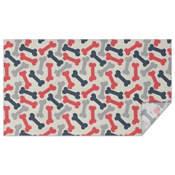 Dog Bones Rectangle Tablecloth 60"x102",Waterproof Polyester Rectangle Table Cloth, Wipeable Spillproof Polyester Tablecloth for Dining, Camping, Indoor and Outdoor
