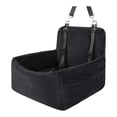 thumbnail image 1 of Dog Booster Car Seat for Small Dogs Under 30lbs, Washable Travel Bed with Memory Foam, Detachable Cover, 2 Storage Pockets & Safety Leash, Non- Bottom, 1 of 5