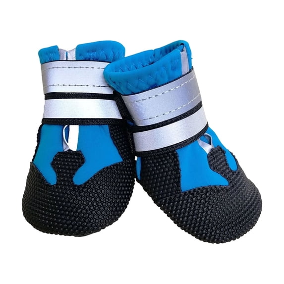 Dog Boots For Medium To Large Dogs, Dog Booties With Rugged Sole For Outdoor Use, Non-Slip Waterproof Dog Shoes For Pet Walking