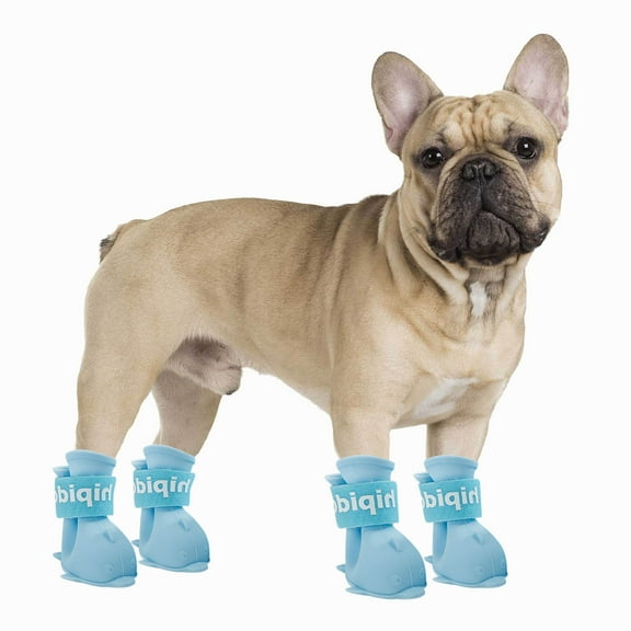 Dog Boots For Small Medium Dogs Puppy Pet Rain Shoes With Cute Cartoon Design
