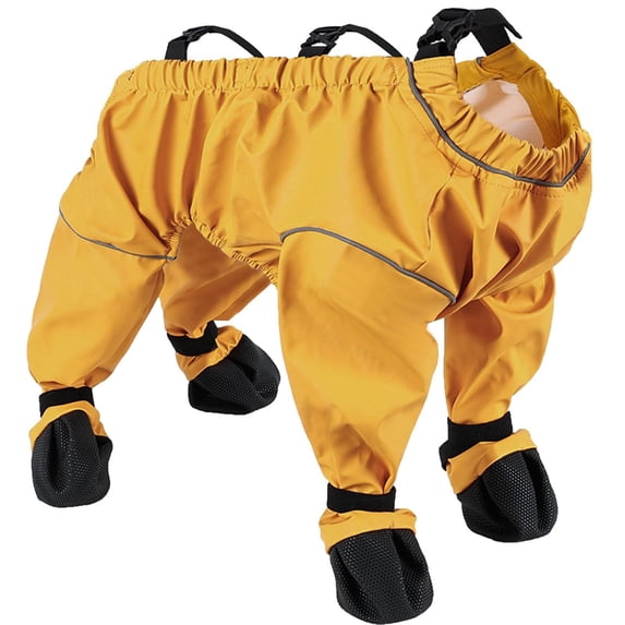 Dog Boots Leggings Waterproof Dog Pants Anti-Slip Dog Shoes Pet Paws Protector Dirty-Proof Dog Outdoor Walking Running Hiking Booties 