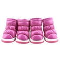 thumbnail image 1 of Dog Boots Waterproof Dog Shoes, Anti-Slip Dog Booties Paw Protector for for Winter Snow Hiking-Pink,M, 1 of 6