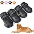 thumbnail image 1 of Dog Boots,Waterproof Dog Shoes,Dog Booties With Reflective Rugged Anti-Slip Sole And Skid-Proof,Outdoor Dog Shoes For Medium Dogs 4Pcs, 1 of 4