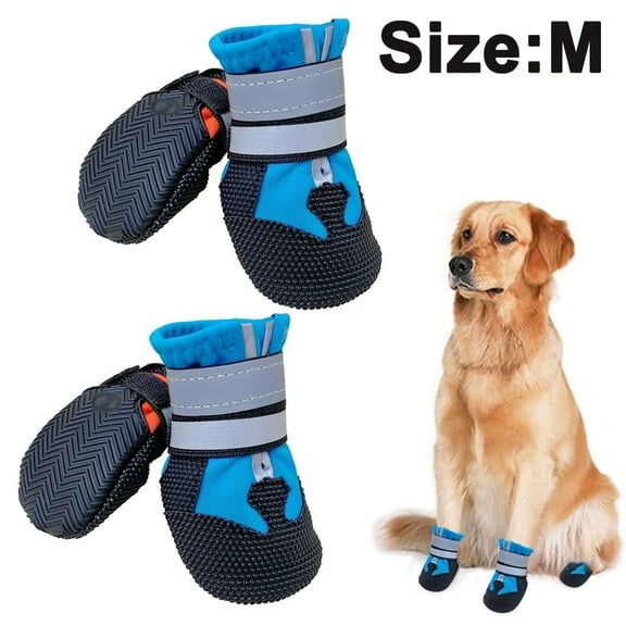 Dog Boots for Dogs Non-Slip, Waterproof Dog Booties for Outdoor, Dog Shoes for Medium to Large Dogs with Rugged Sole