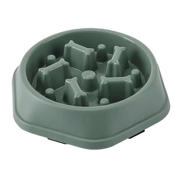 Dog Bowl Slow Food Bowl Small And Medium-sized Dog Feeder Dog Food Slow Food Bowl(Gray)