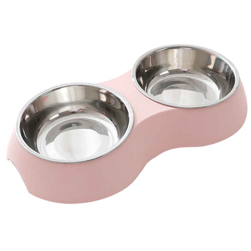 Dog Bowls Large Stainless Steel Dog Water and Food Bowls Set with No