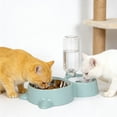 thumbnail image 1 of Dog Bowls, Puppy Cat Food and Water Bowl Set with Water Dispenser and Stainless Steel Bowl Non-Slip Mat, Detachable Gravity Pet Feeder and Waterer Set for Cats Dogs Puppy Rabbit, 1 of 6