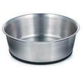 thumbnail image 1 of Dog Bowls Rubber Base Non Skid Durable Stainless Steel Food Dish - Choose Size (9 oz - 1 1/4 Cup), 1 of 1
