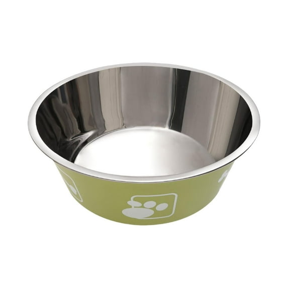 Stainless Steel Dog Bowls for Small Dogs Non- Rubber Bottom Double Wall Insulated Rustproof Pet Feeding Bowl for Food and Water 47-inch