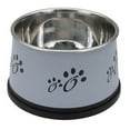 thumbnail image 1 of Dog Bowls Stainless Steel Non-Tip Keep Dry Long Ear Breed Food Water Dishes 30oz, 1 of 7
