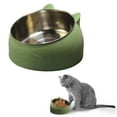 thumbnail image 1 of Dog Bowls with Stand,Cat Food Dishes,Raised Cat Bowls,Cat Bowls Elevated, Water Bowl,Pet Feeder 15 Degree Raised Food Feeder Anti Slip Neck Protective Bowl Cat Dog Bowl, 1 of 9