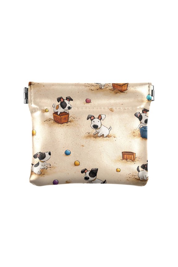 Dog Box Wallet Small PU Leather Change Pouch Wallet for Women