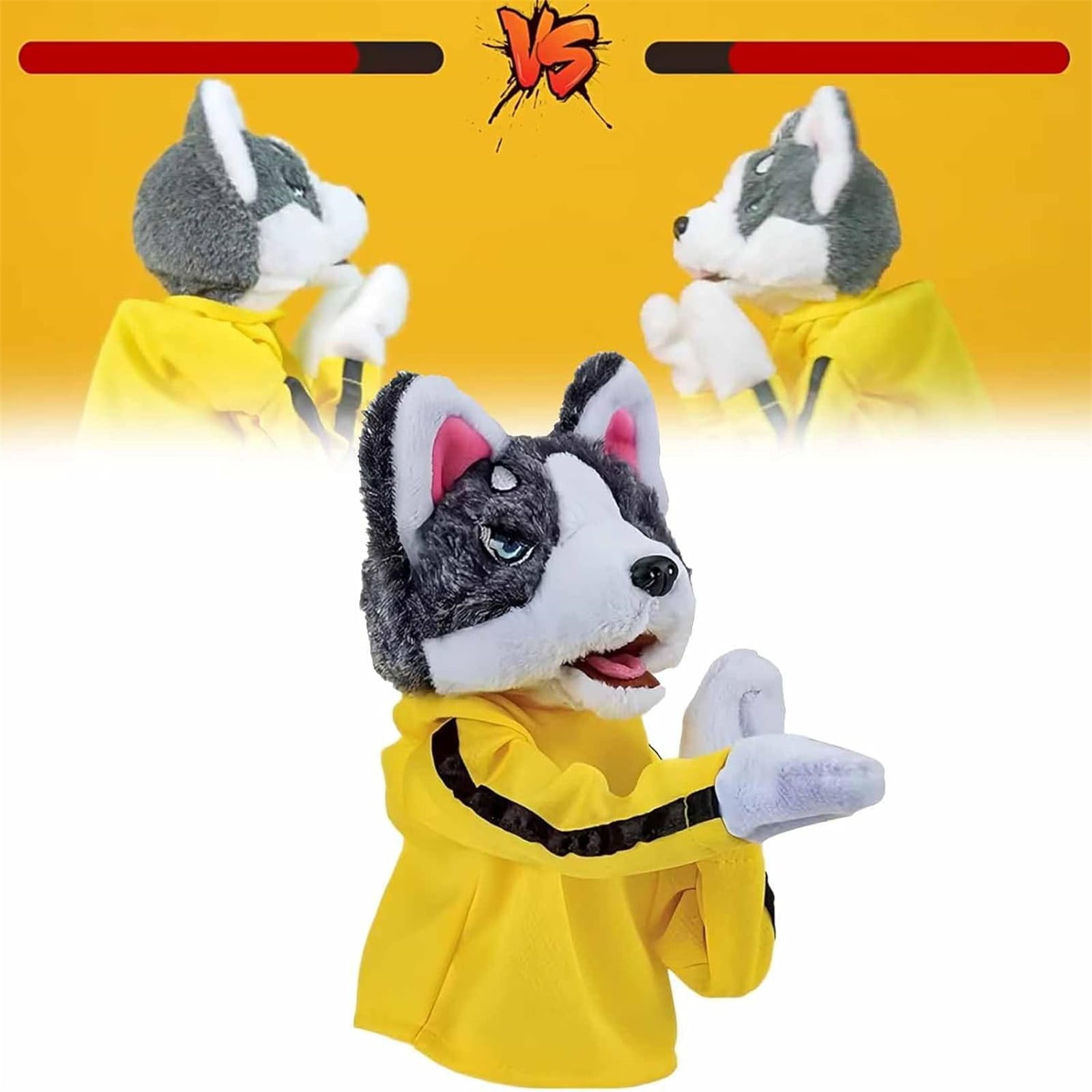Dog Boxing Hand Puppet Toy Feelings Family Hand Puppets Toddler Animal