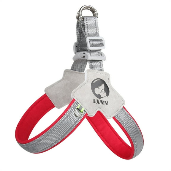 Dog Breathable Training Vest Collar Soft Chest Strap for Large Pets Soft Rope with Traction- Hook