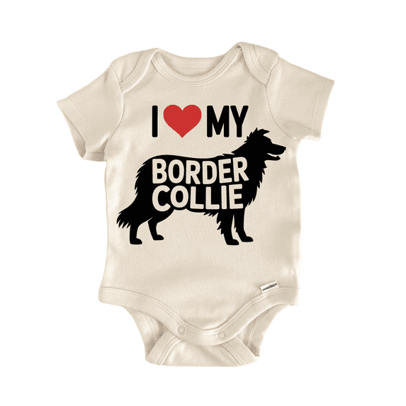 Dog Breed Border Collie - Baby Bodysuit