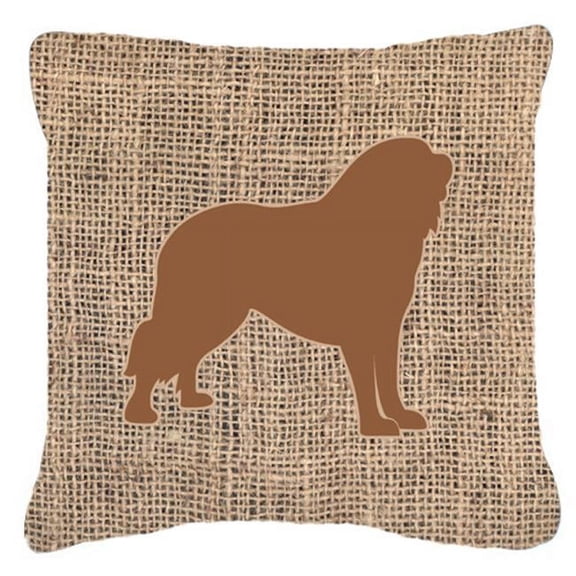 Dog Breed Burlap Fabric Decorative Pillow