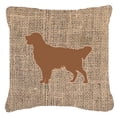 thumbnail image 1 of Dog Breed Burlap Fabric Decorative Pillow, 1 of 2