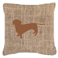 thumbnail image 1 of Dog Breed Burlap Fabric Decorative Pillow, 1 of 2