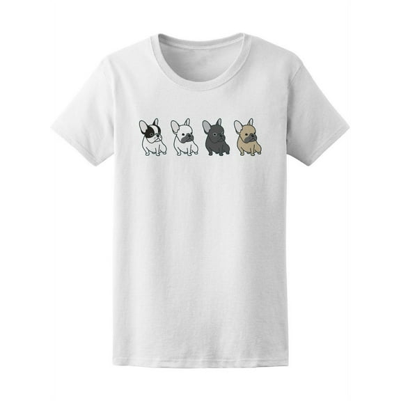 Dog Breed French Bulldog T-Shirt Women -Image by Shutterstock, Female Large