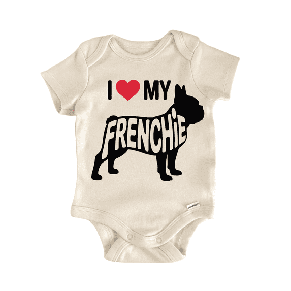 Dog Breed Frenchie - Baby Bodysuit
