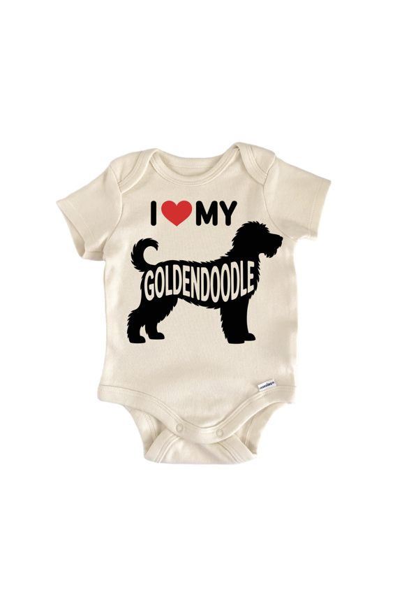 Dog Breed Golden Doodle - Baby Bodysuit