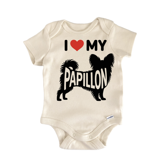 Dog Breed Papillon - Baby Bodysuit