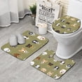 thumbnail image 1 of Dog Breeds Bathroom Rugs Sets 3 Piece,Toilet Cover Set,Absorbent Non Slip Bathroom Mats Sets with U-Shaped Contour Rug Toilet Rug Set, 1 of 5