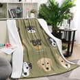 thumbnail image 1 of Dog Breeds Blanket,Comfortable Soft Lamb Wool Throw Blanket,All Season,Warm Lightweight Blankets for Sofa Bed Couch Living Room Chair,40"x50", 1 of 4