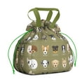 thumbnail image 1 of Dog Breeds Drawstring Lunch Bag Women - Drawstring Lunch Bag Insulated for Work Office - Stain-Resistant Large Lunchbags for Women with Multi-Pockets, 1 of 6