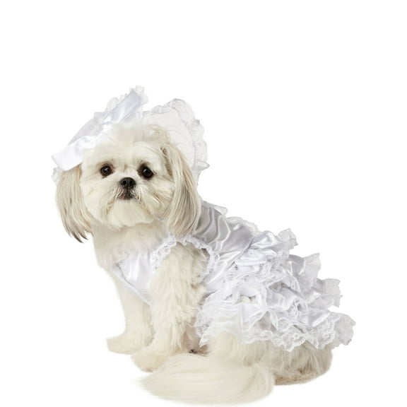 Dog Bride Dress & Veil
