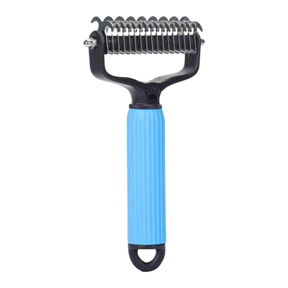 Double Sided Grooming Brush for Dogs and Cats Undercoat Rake Dematting Comb Ideal for Medium or Long Haired