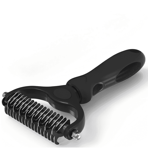 Deshedding Dog Brush for Shedding – Cat Brushes for Indoor Cats, Double-Sided Cat Brush Deshedding & Grooming Tool for Long and Short Haired Dogs, Skin-Friendly