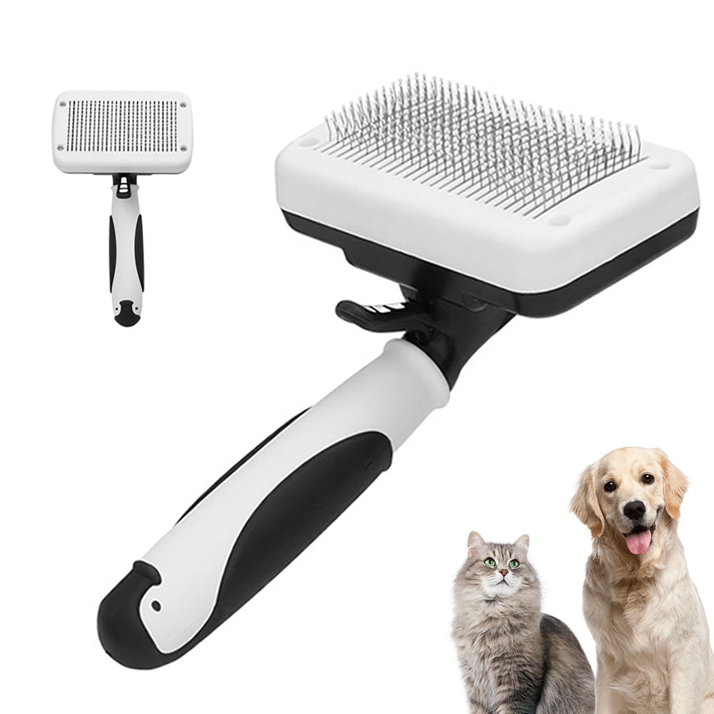 Dog Brush for Shedding and Grooming, Cat Hair Brush Self Cleaning Pet